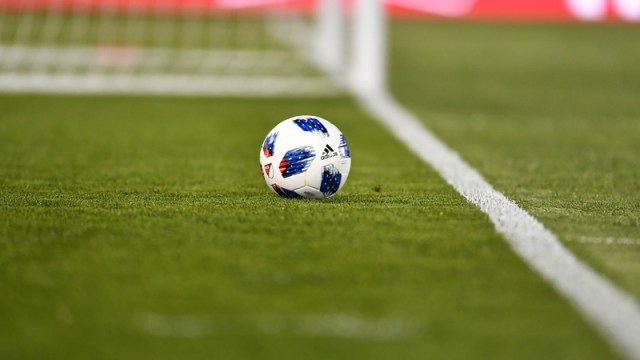 General view of soccer ball