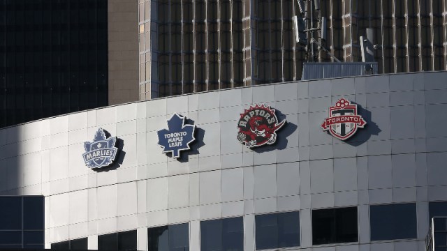 Toronto Maple Leafs, Toronto Raptors, Toronto FC, Toronto Marlies logos