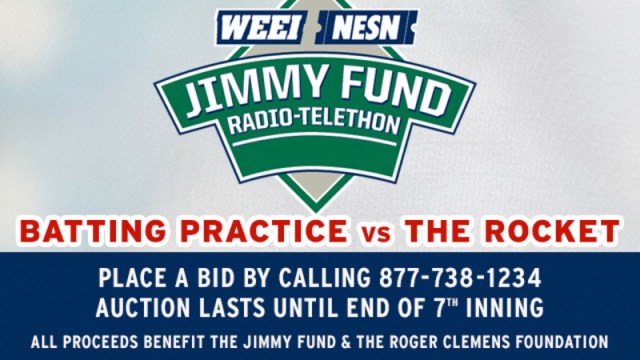 Roger Clemens Jimmy Fund auction