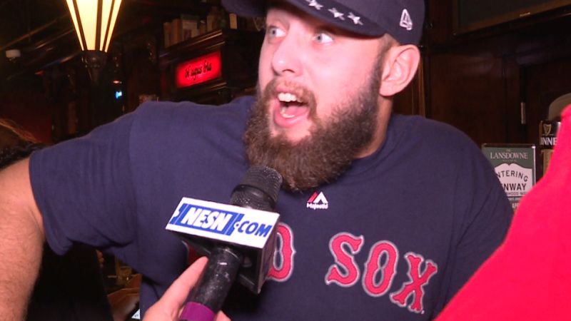 Boston Red Sox fans react to team's 17-4 record while wearing