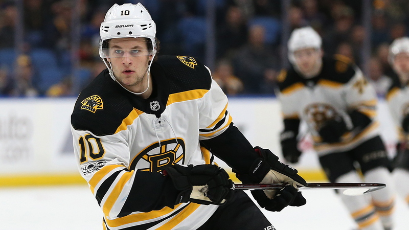 Anders Bjork Building Courage Going Into Puck Battles During Training ...