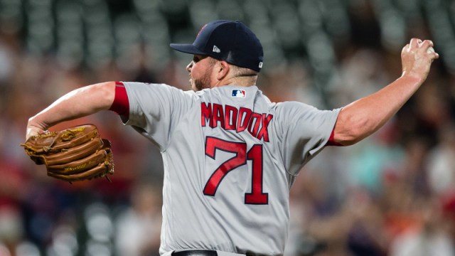 Boston Red Sox pitcher Austin Maddox