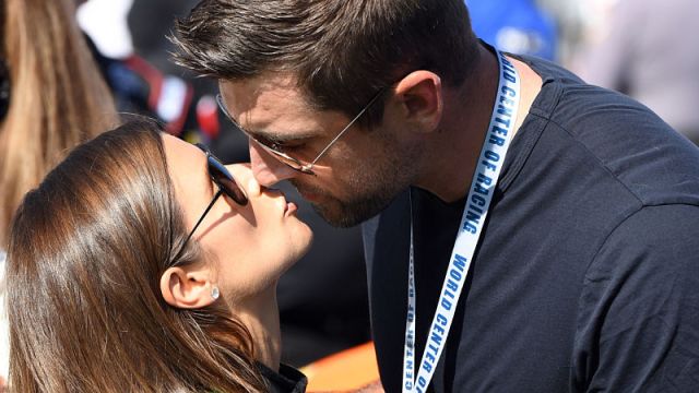 Retired NASCAR driver Danica Patrick and Green Bay Packers quarterback Aaron Rodgers