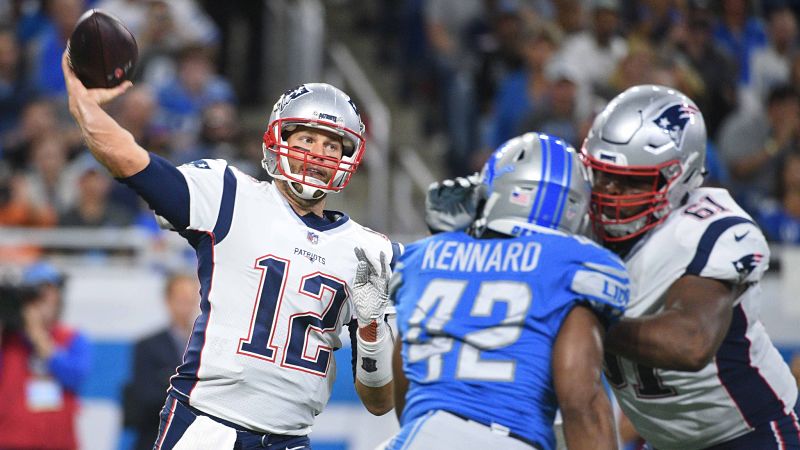 Patriots' Tom Brady Breaks NFL Record With Touchdown Pass Vs. Lions 