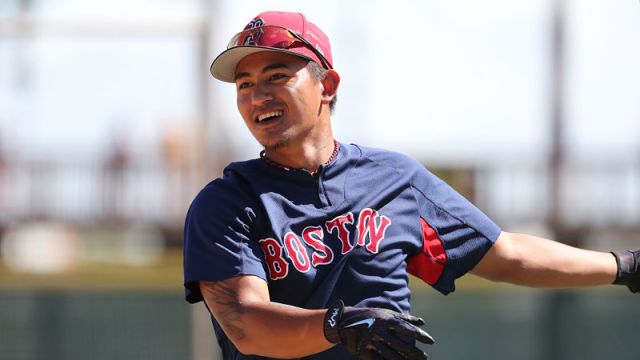 Boston Red Sox infielder/outfielder Tzu-Wei Lin