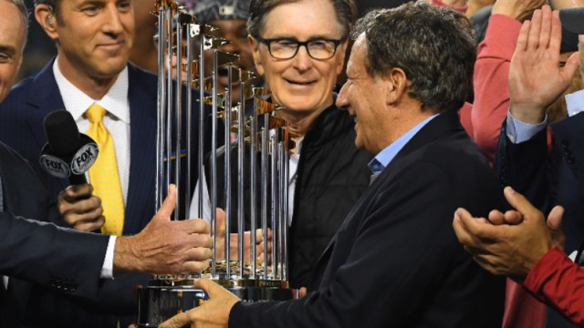 Boston Red Sox owners John Henry (left) and Tom Werner (right)