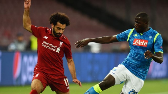 Liverpool forward Mohamed Salah and Napoli defender Kalidou Koulibaly