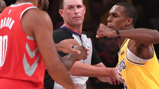 Los Angeles Lakers point guard Rajon Rondo