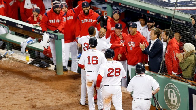 Red Sox offense gives out high fives