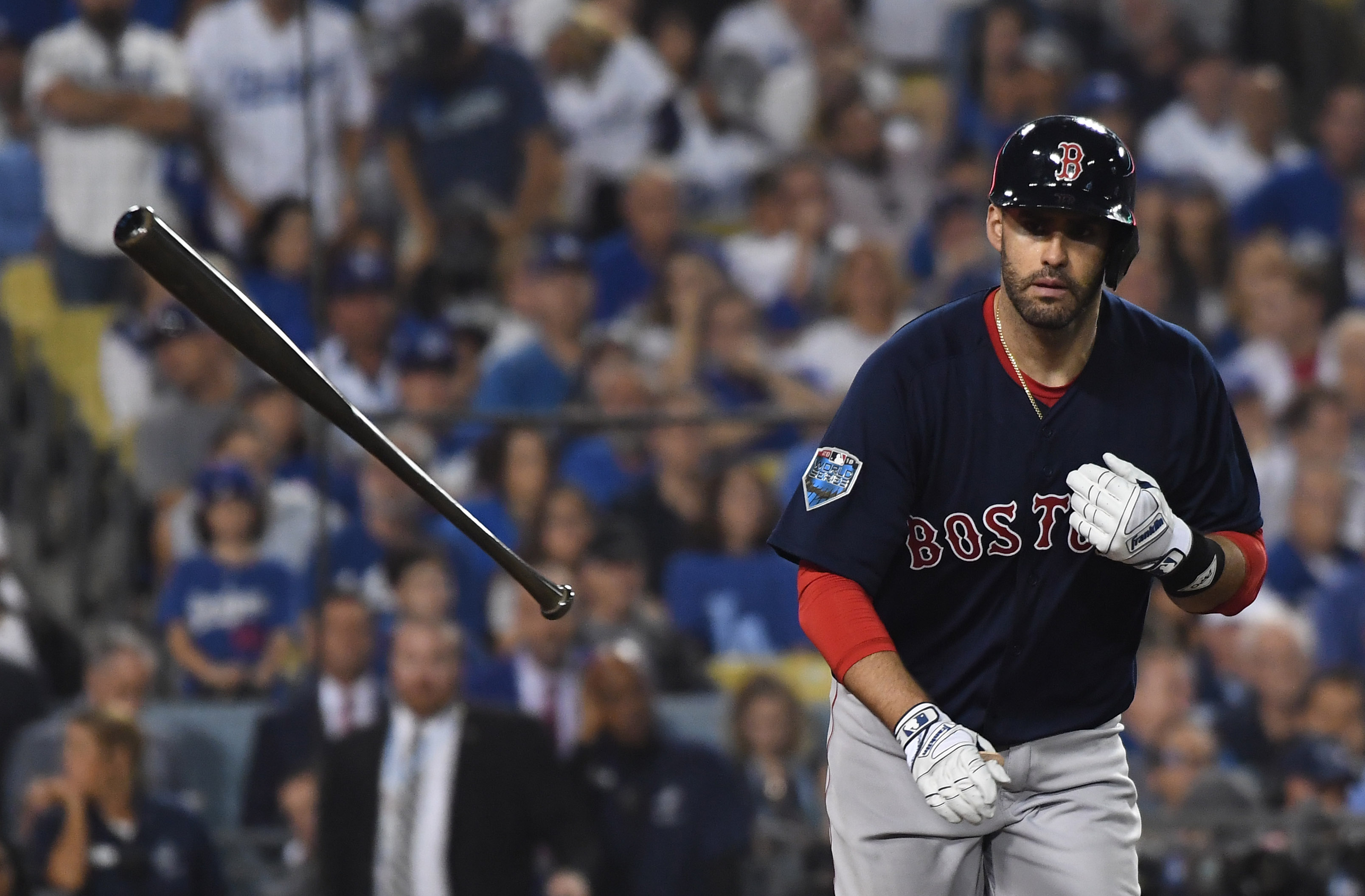 MLB World Series 2018: J.D. Martinez says ankle is 'a little bit