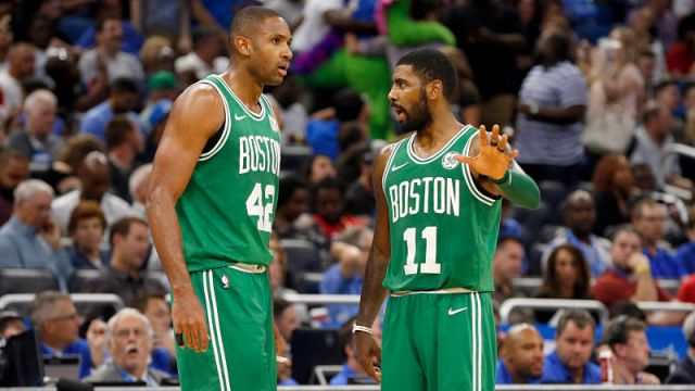 Boston Celtics forward Al Horford and guard Kyrie Irving