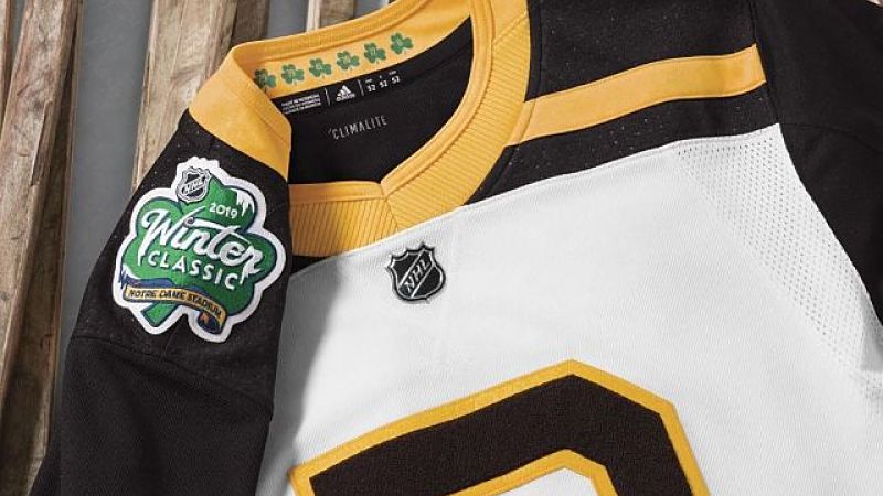 Boston Bruins vs. Chicago Blackhawks 2019 NHL Winter Classic National Emblem Jersey Patch