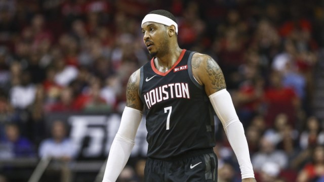Houston Rockets forward Carmelo Anthony