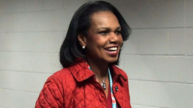 Former Untied States Secretary of State Condoleezza Rice