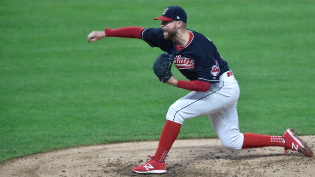 Cleveland Indians starting pitcher Corey Kluber