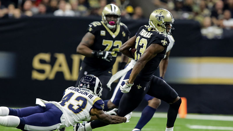 Watch Michael Thomas Pay Homage To Joe Horn With Cell Phone TD