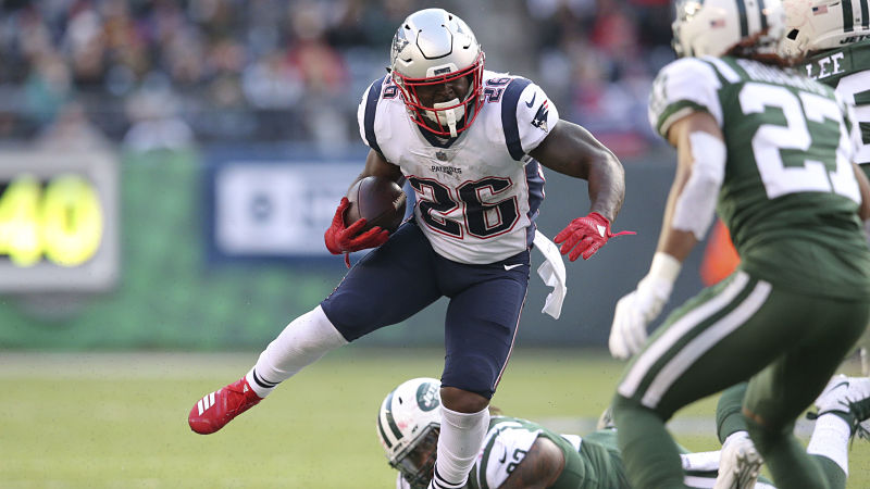 New York Jets 0-33 New England Patriots: Sony Michel records