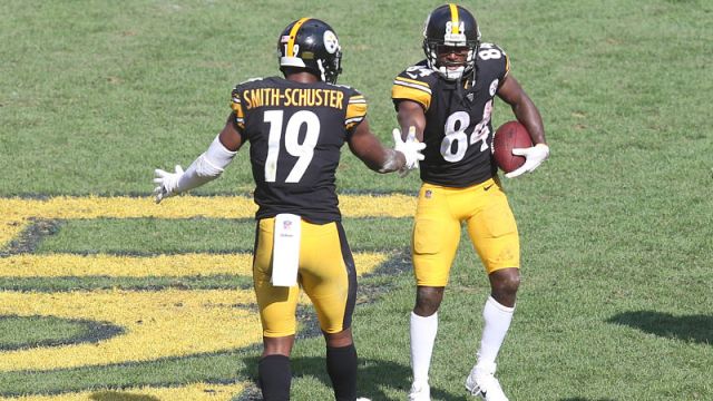 Pittsburgh Steelers wide receivers JuJu Smith-Schuster and Antonio Brown