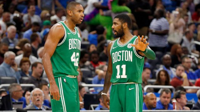 Boston Celtics forward Al Horford and Kyrie Irving