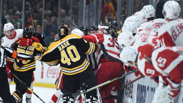 Gallery: Bruins put fork in the Devils as they bid Tuukka Rask adieu