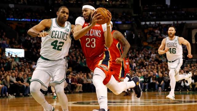 Boston Celtics forward and New Orleans Pelicans forward Anthony Davis