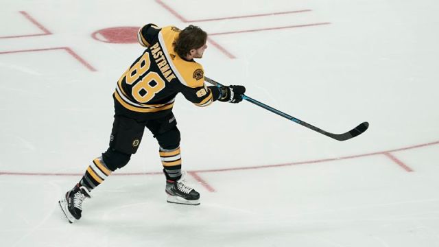 Boston Bruins winger David Pastrnak
