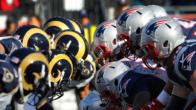 Los Angeles Rams and New England Patriots