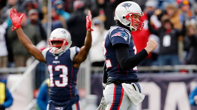 New England Patriots quarterback Tom Brady and wide receiver Phillip Dorsett