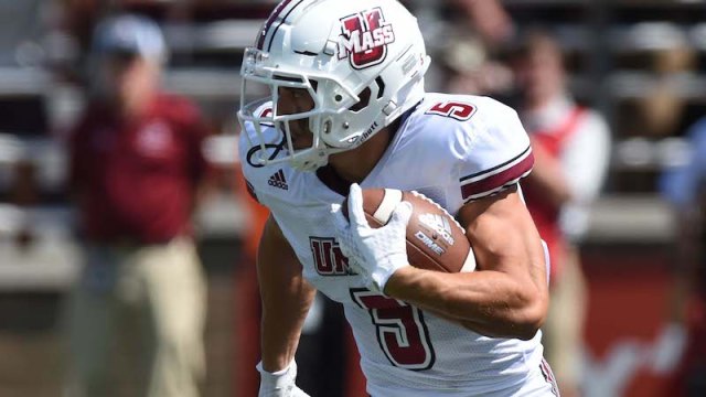 UMass wide receiver Andy Isabella
