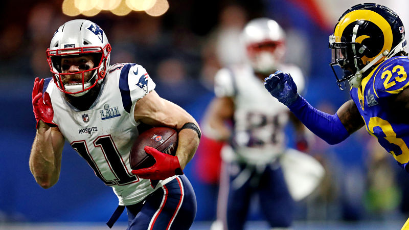 Julian Edelman makes historic Super Bowl catch