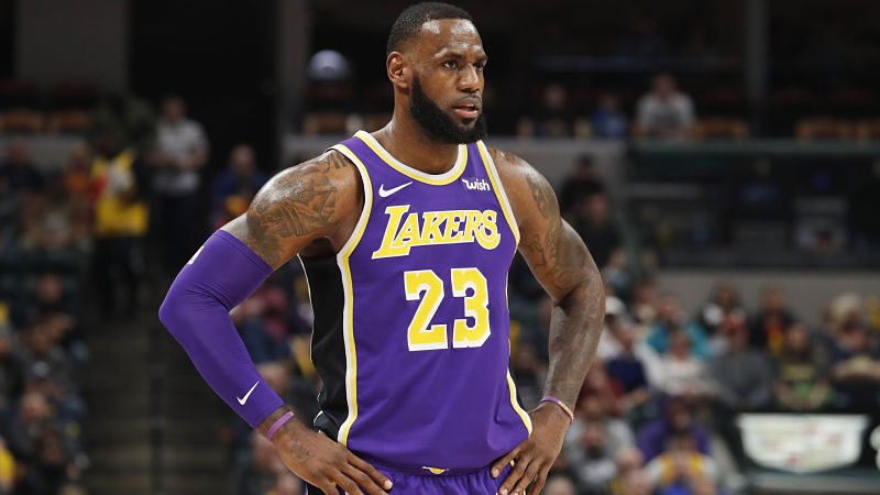 lebron james lakers number