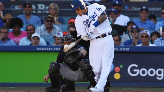 Los Angeles Dodgers shortstop Manny Machado