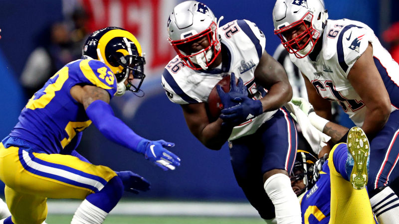 Sony Michel ends his outstanding rookie season in perfect fashion - Pats  Pulpit