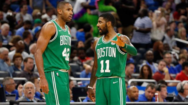 Boston Celtics forward Al Horford and guard Kyrie Irving
