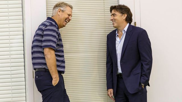 Boston Celtics president of basketball operations Danny Ainge and owner Wyc Grousbeck