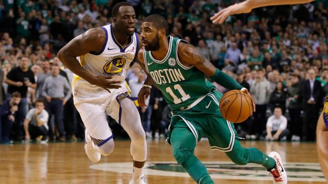 Golden State Warriors forward Draymond Green and Boston Celtics guard Kyrie Irving