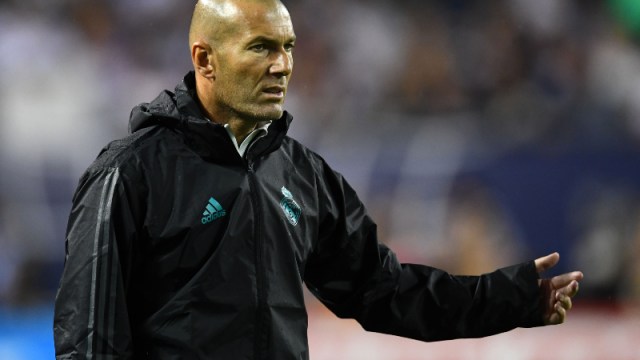 Real Madrid head coach Zinedine