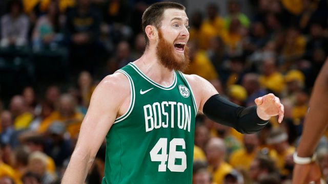 Boston Celtics center Aron Baynes