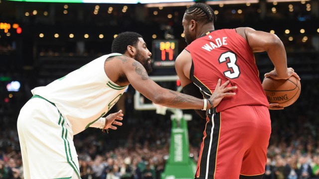 Heat guard Dwyane Wade, Celtics guard Kyrie Irving