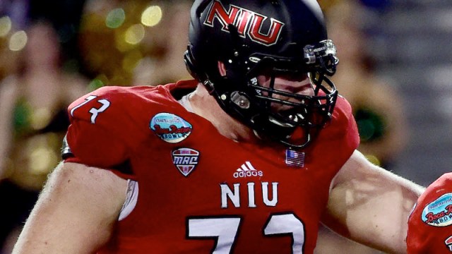 Northern Illinois offensive tackle Max Scharping
