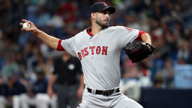Boston Red Sox starting pitcher Rick Porcello