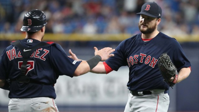 Boston Red Sox Catcher Christian Vazquez And Pitcher Ryan Brasier
