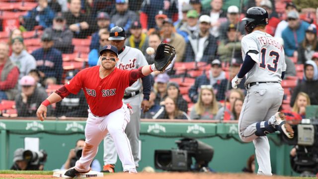 Boston Red Sox firhst baseman Steve Pearce