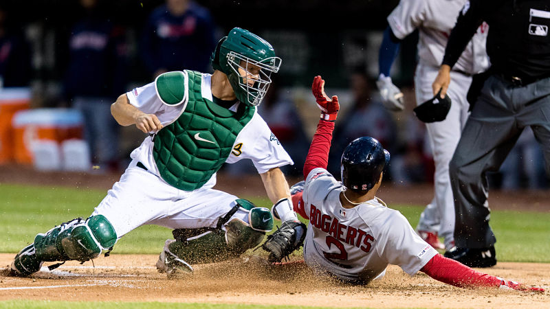 Close Play At Plate Changed Tone For Red Sox In Monday’s Loss To
A’s