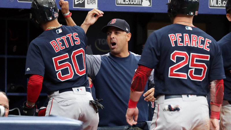 Alex Cora's 2018 Wall of Wins being auctioned for Jimmy Fund