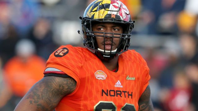 North defensive end Byron Cowart of Maryland