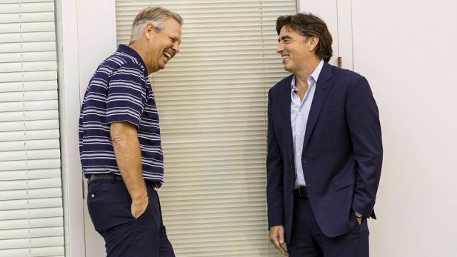 Boston Celtics president of basketball operations Danny Ainge and co-owner Wyc Grousbeck