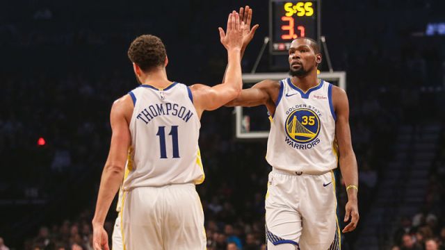 Golden State Warriors Klay Thompson, Kevin Durant