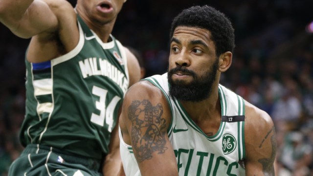 Boston Celtics point guard Kyrie Irving