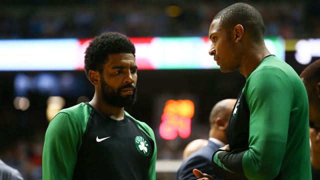 Boston Celtics guard Kyrie Irving and forward Al Horford